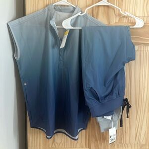 Brand new figs gradient blue set